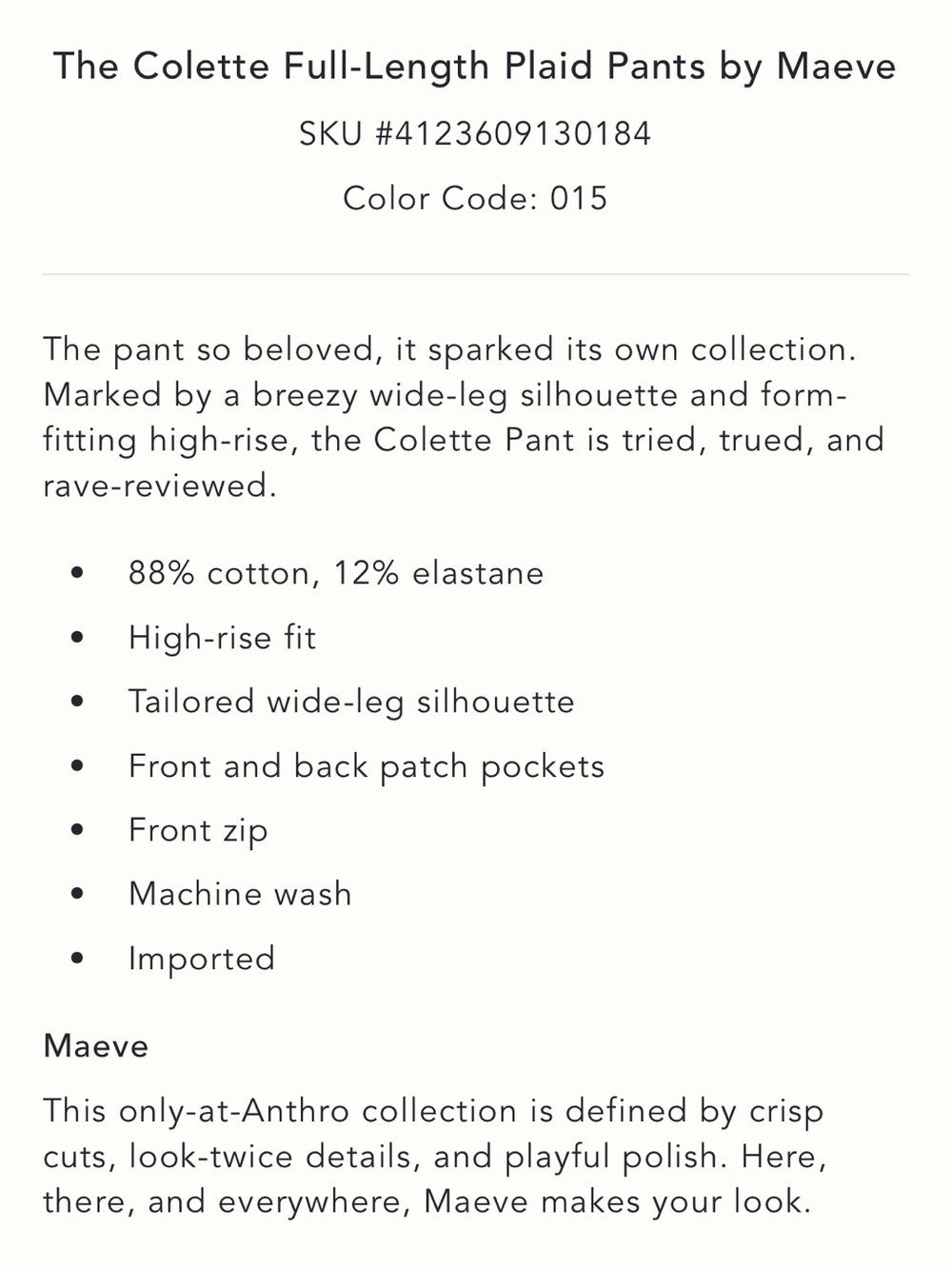 The Colette Full-Length Plaid Pants - Picture 5 of 8